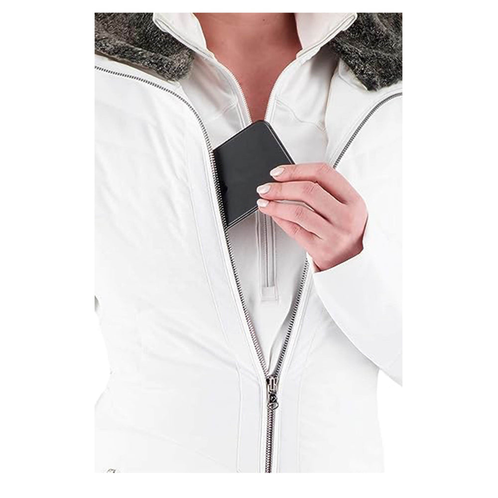 Naisten hiihtomekko valkoinen