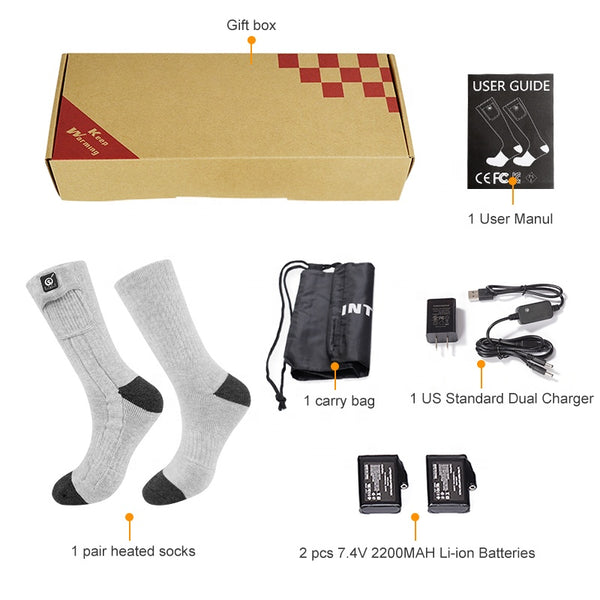 Lämmitettävät hiihtosukat – Pysy lämpimänä, hiihtä pidempään